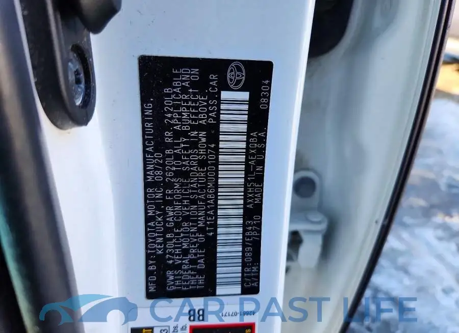 4T1EA1AB6MU001074# 12