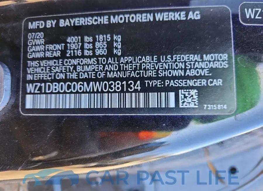 WZ1DB0C06MW038134# 13