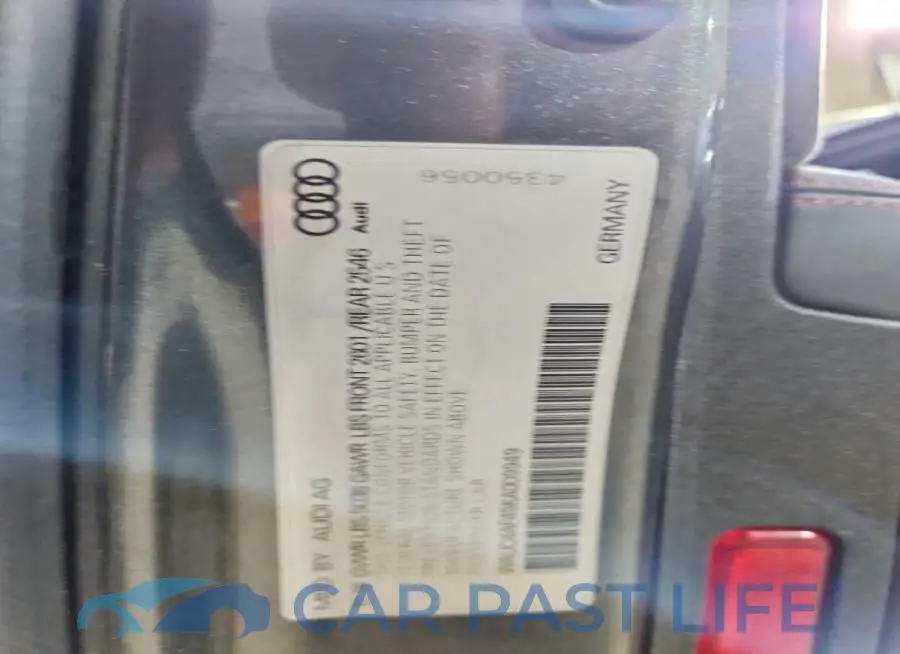 WAUC4AF45KA009949# 12