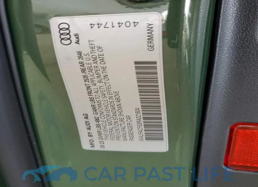 WAUFACF53RA021604# 12