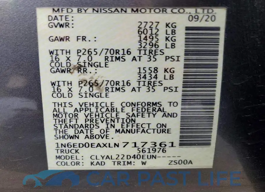 1N6ED0EAXLN717361# 14