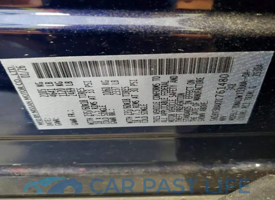 5N1BT3BAXTC761480# 14