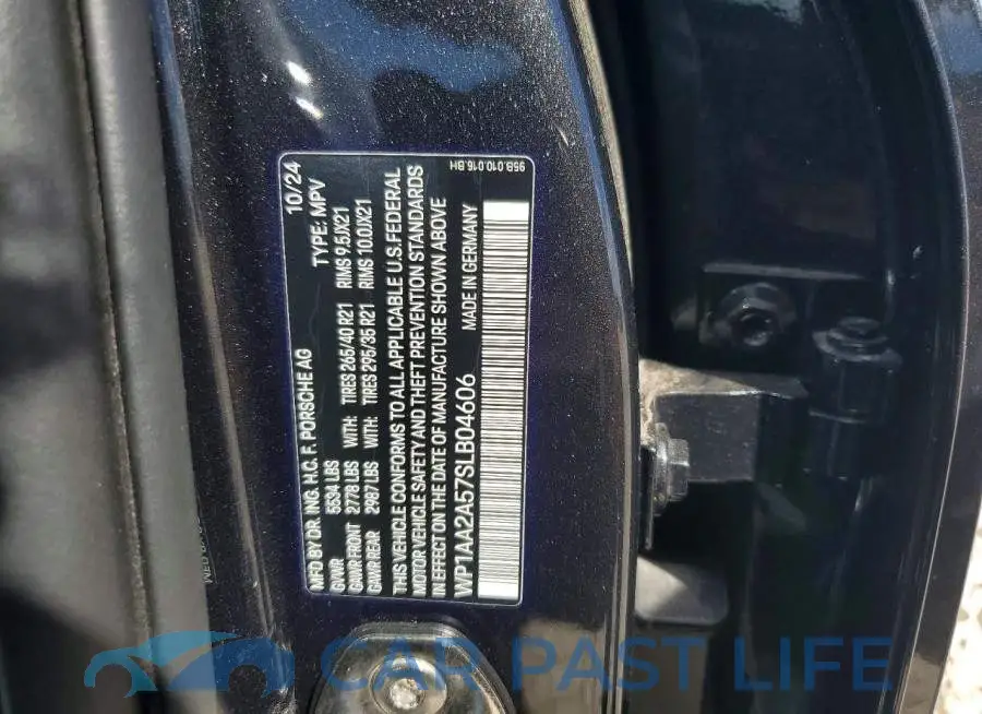 WP1AA2A57SLB04606# 14