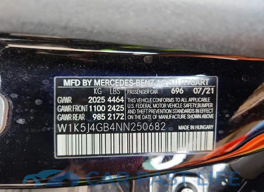 W1K5J4GB4NN250682# 13