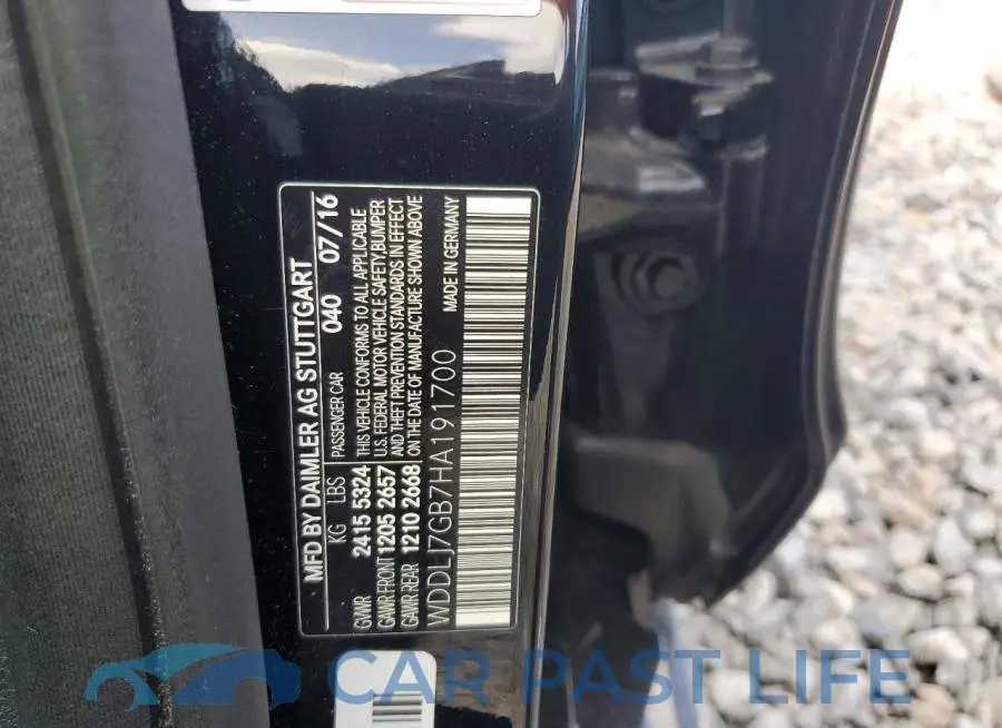 WDDLJ7GB7HA191700# 12