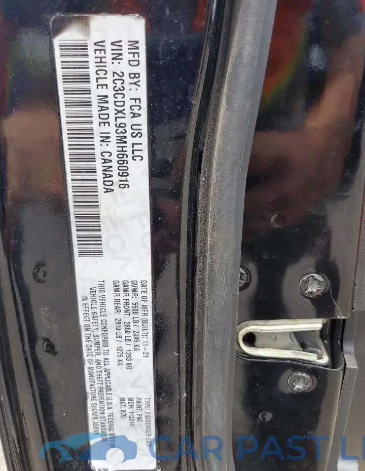 2C3CDXL93MH660916# 12