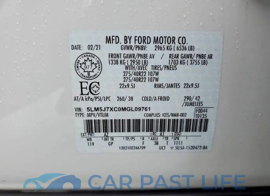5LM5J7XC0MGL09761# 14