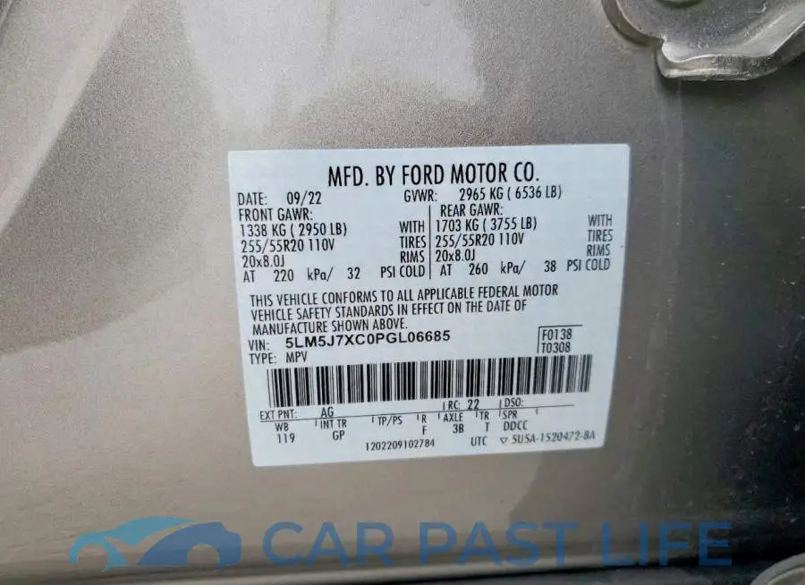 5LM5J7XC0PGL06685# 14