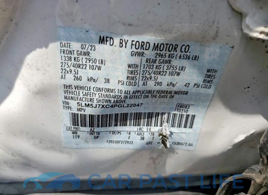 5LM5J7XC4PGL22047# 13