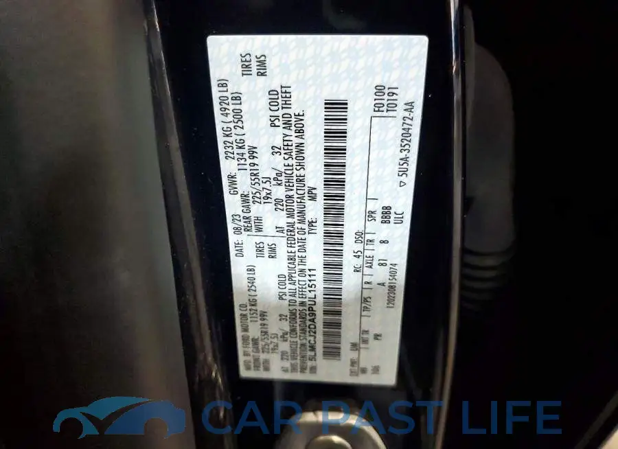 5LMCJ2DA9PUL15111# 14