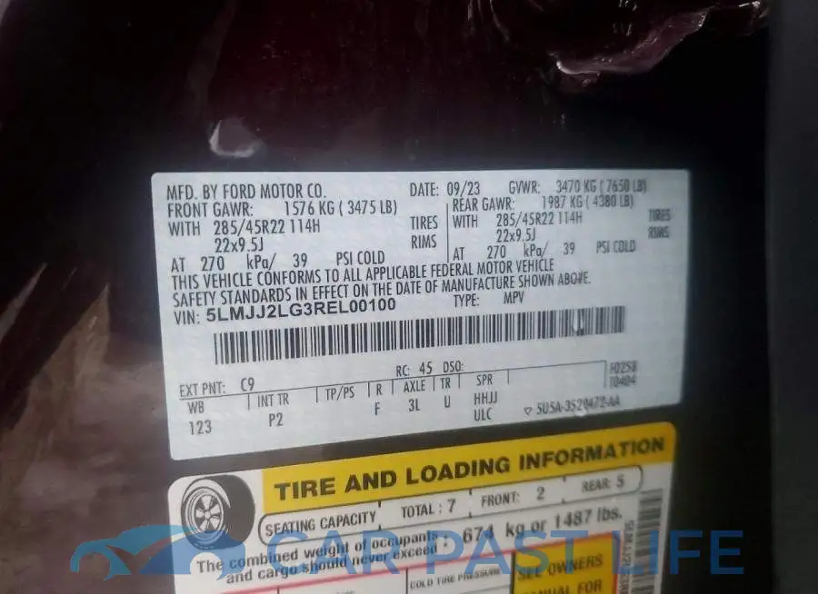 5LMJJ2LG3REL00100# 13