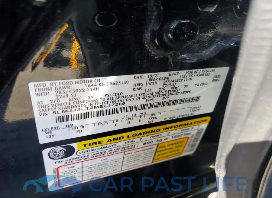 5LMJJ3LT2MEL17269# 13