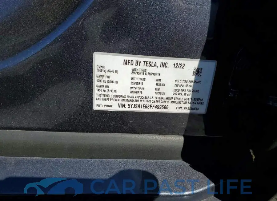 5YJSA1E68PF499666# 12