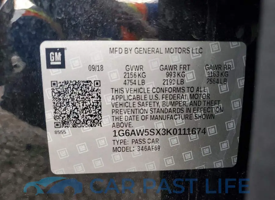 1G6AW5SX3K0111674# 12