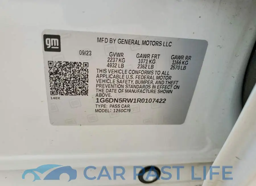 1G6DN5RW1R0107422# 12