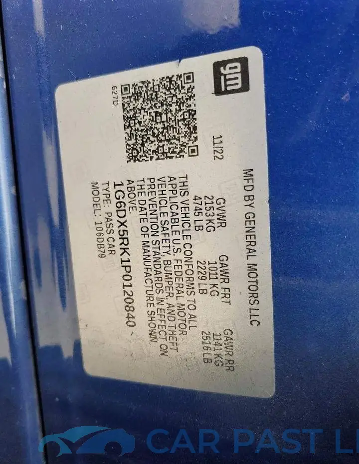 1G6DX5RK1P0120840# 12