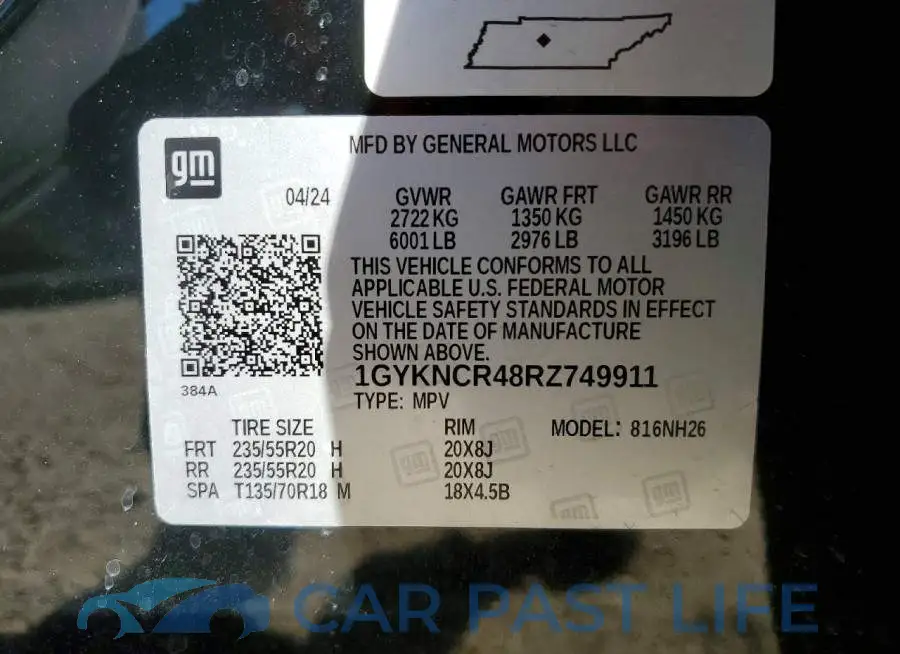 1GYKNCR48RZ749911# 14