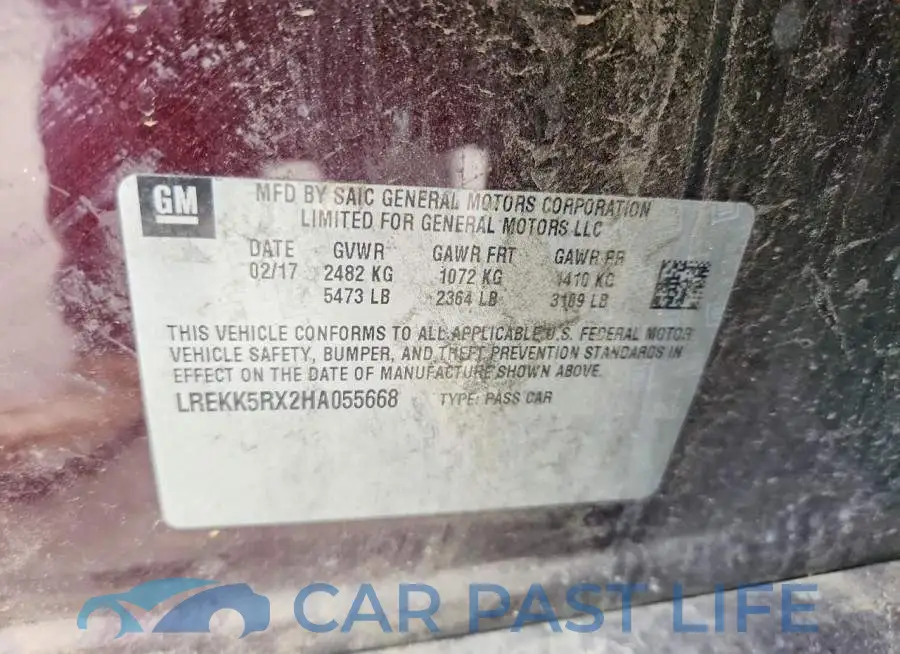 LREKK5RX2HA055668# 12