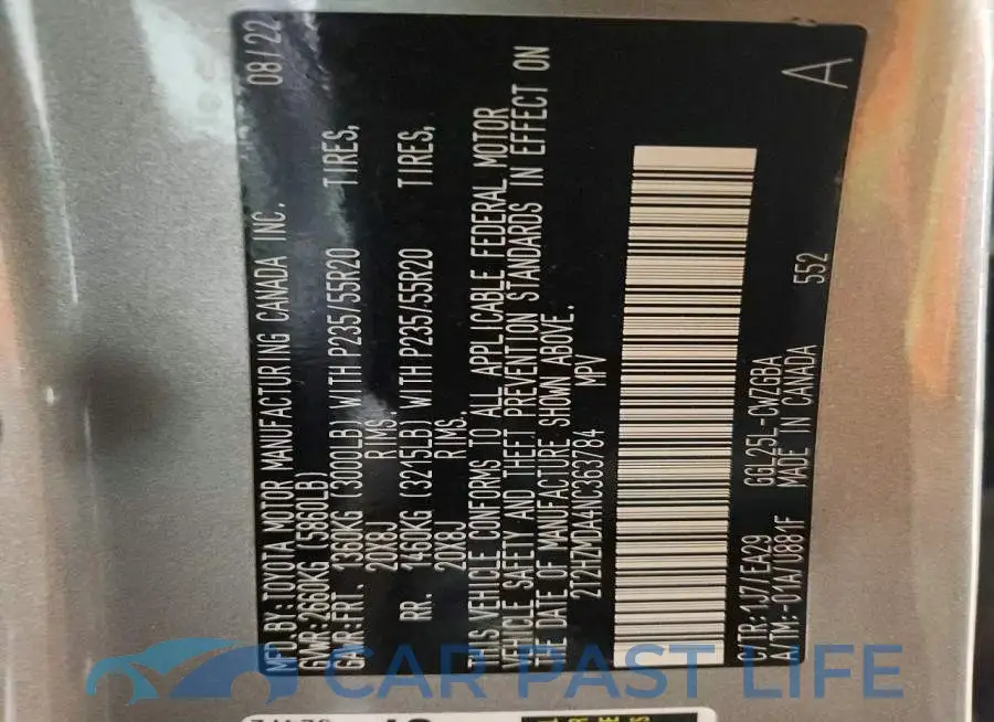 2T2HZMDA4NC363784# 13