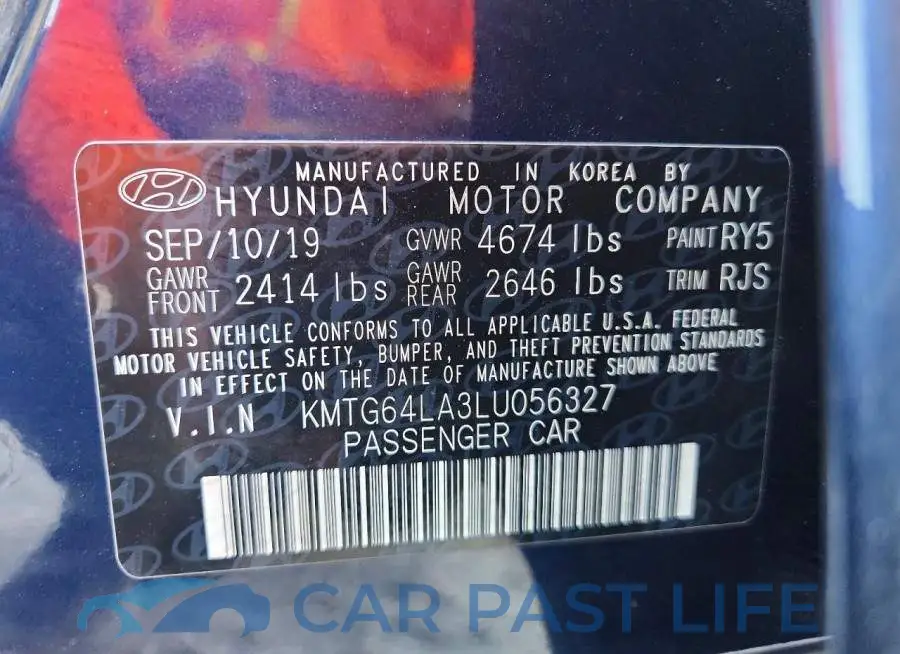 KMTG64LA3LU056327# 12