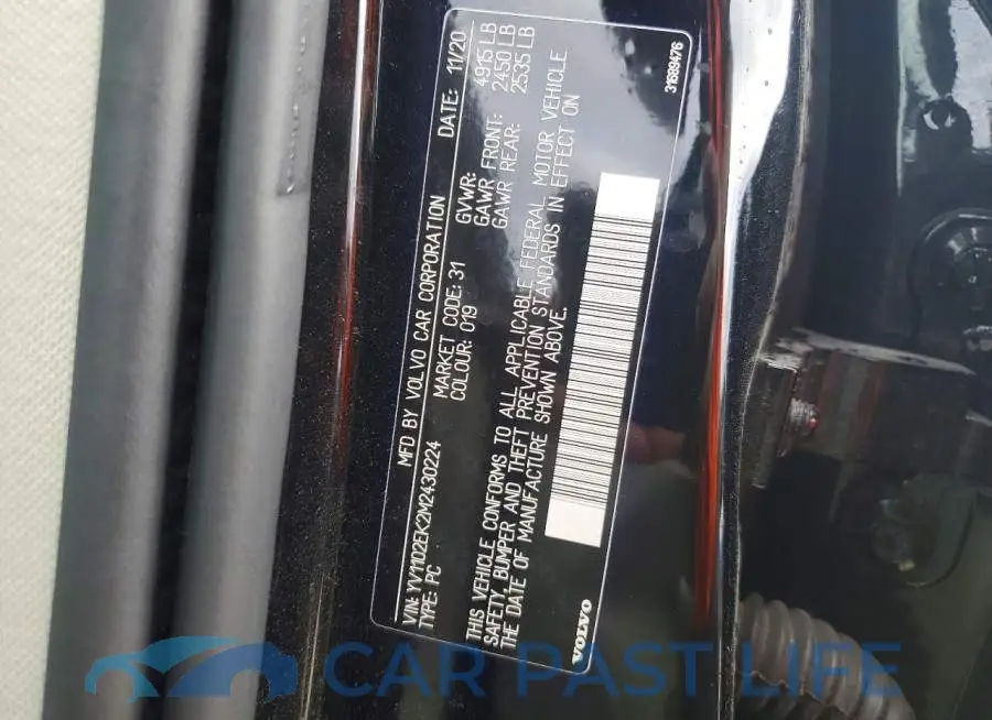 YV1102EK2M2430224# 13