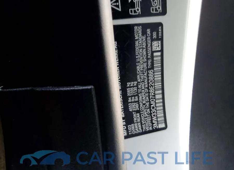 3MW33CM07R8E20886# 12