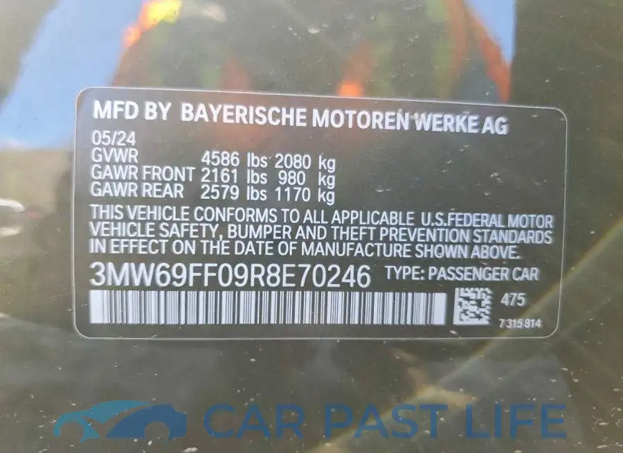 3MW69FF09R8E70246# 12