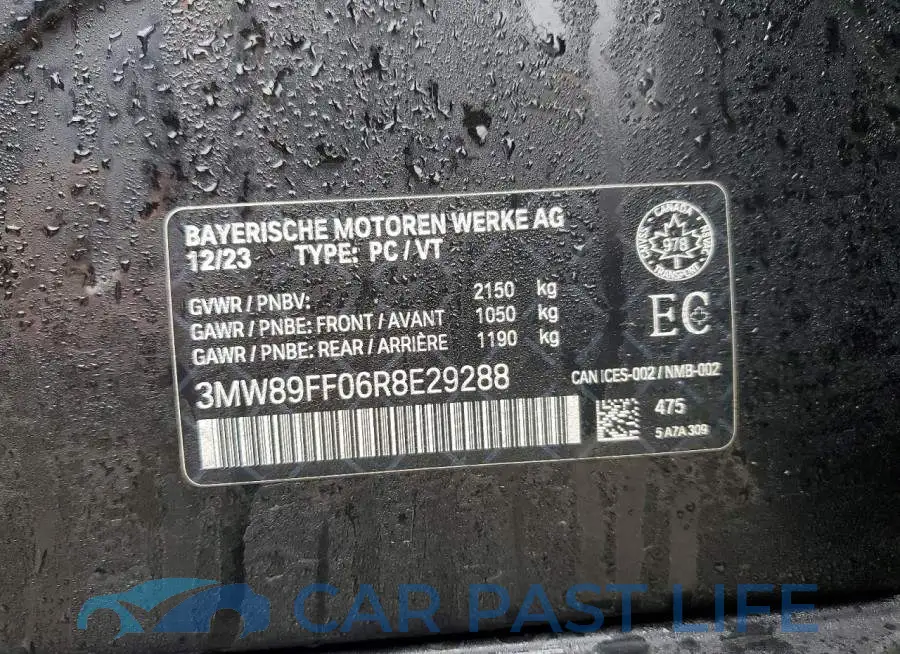 3MW89FF06R8E29288# 13