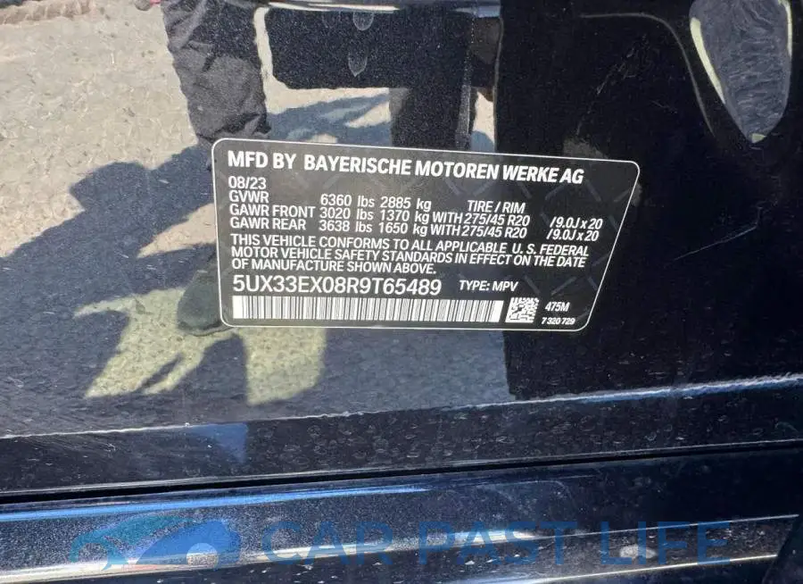 5UX33EX08R9T65489# 10