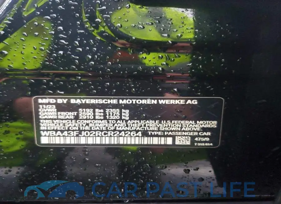 WBA43FJ02RCR24264# 12