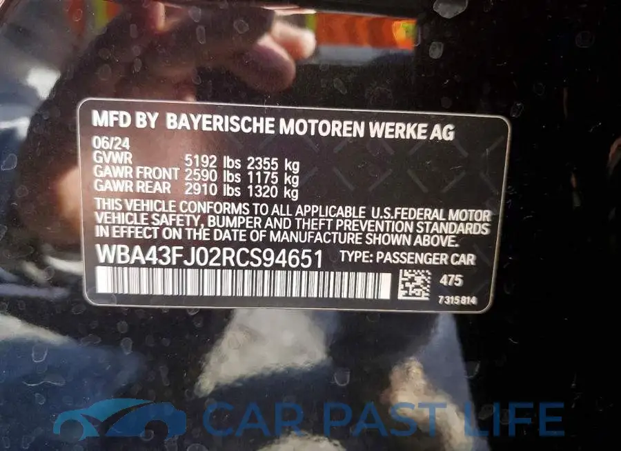 WBA43FJ02RCS94651# 12
