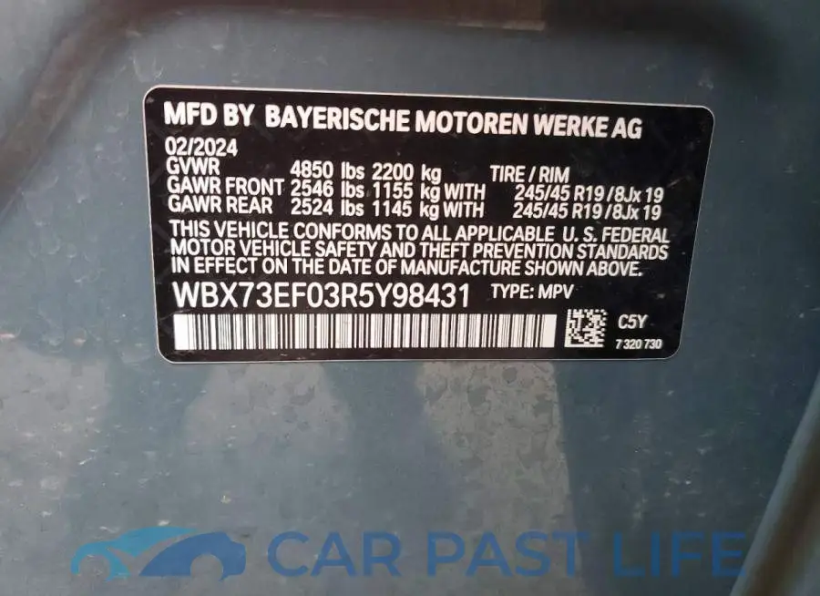 WBX73EF03R5Y98431# 13
