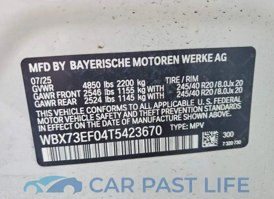 WBX73EF04T5423670# 13