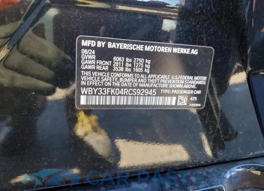 WBY33FK04RCS92945# 12