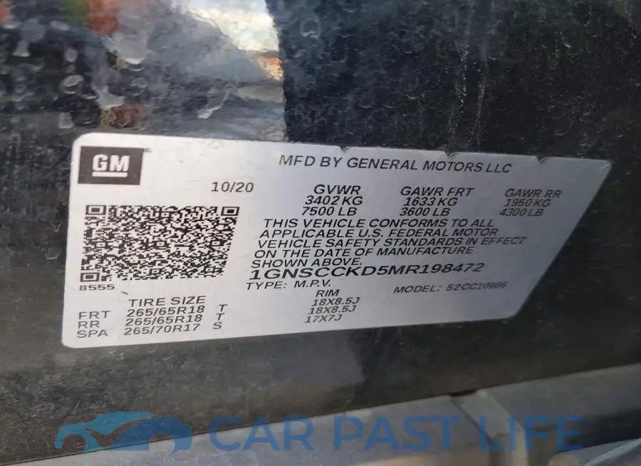 1GNSCCKD5MR198472# 13