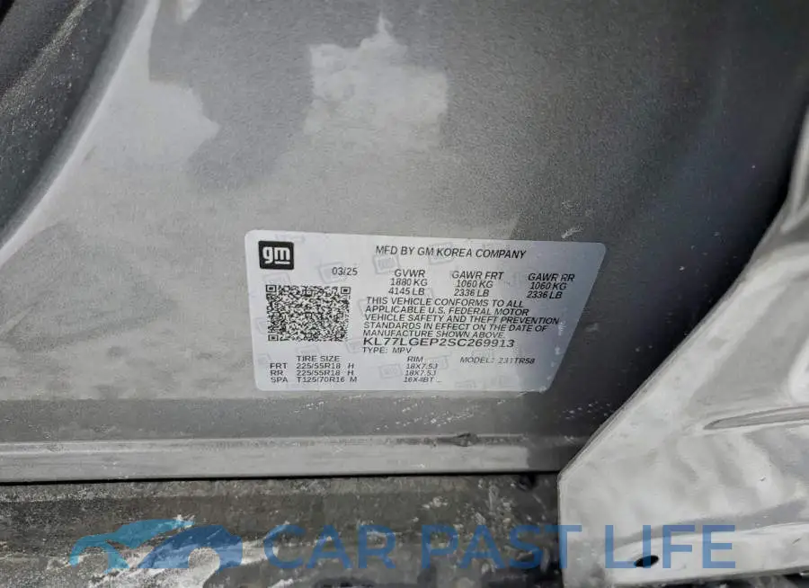 KL77LGEP2SC269913# 13