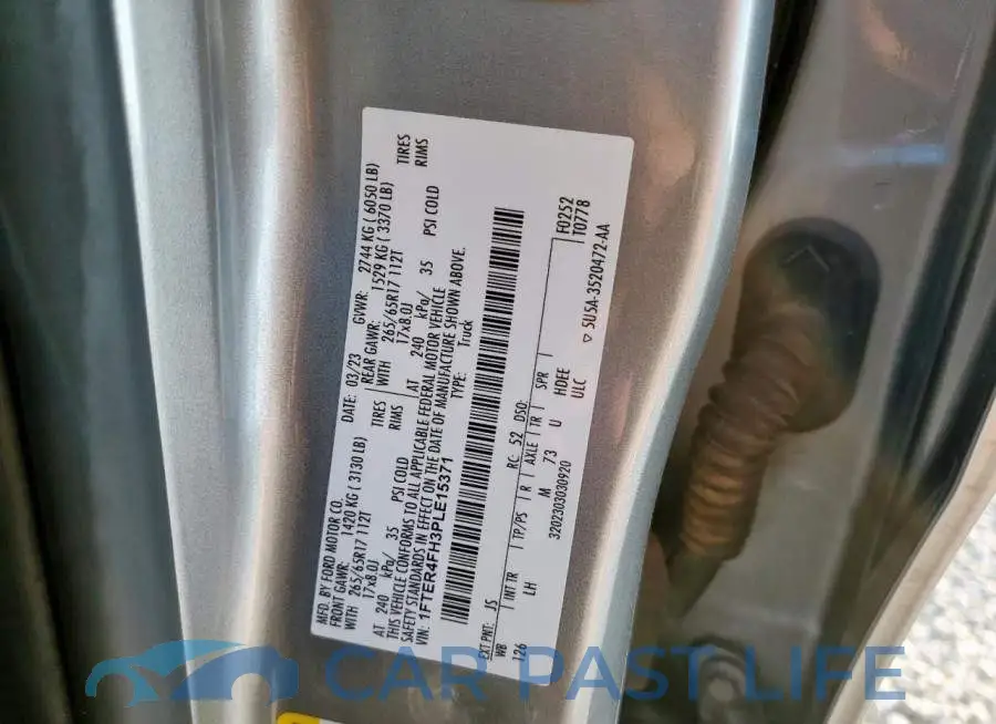 1FTER4FH3PLE15371# 12