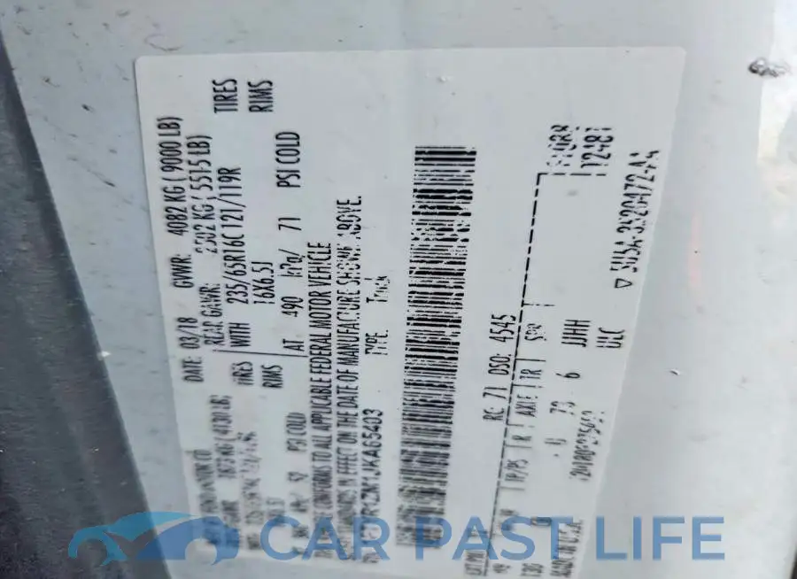 1FTYR1ZM1JKA65403# 14