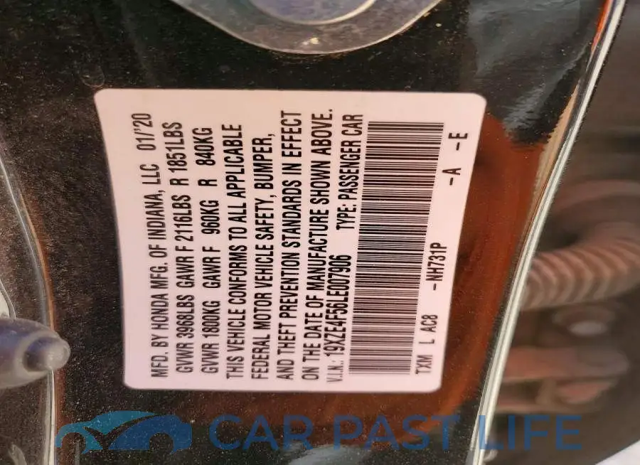 19XZE4F56LE007906# 12