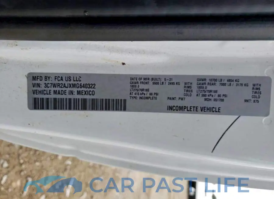 3C7WR2AJXMG640322# 12