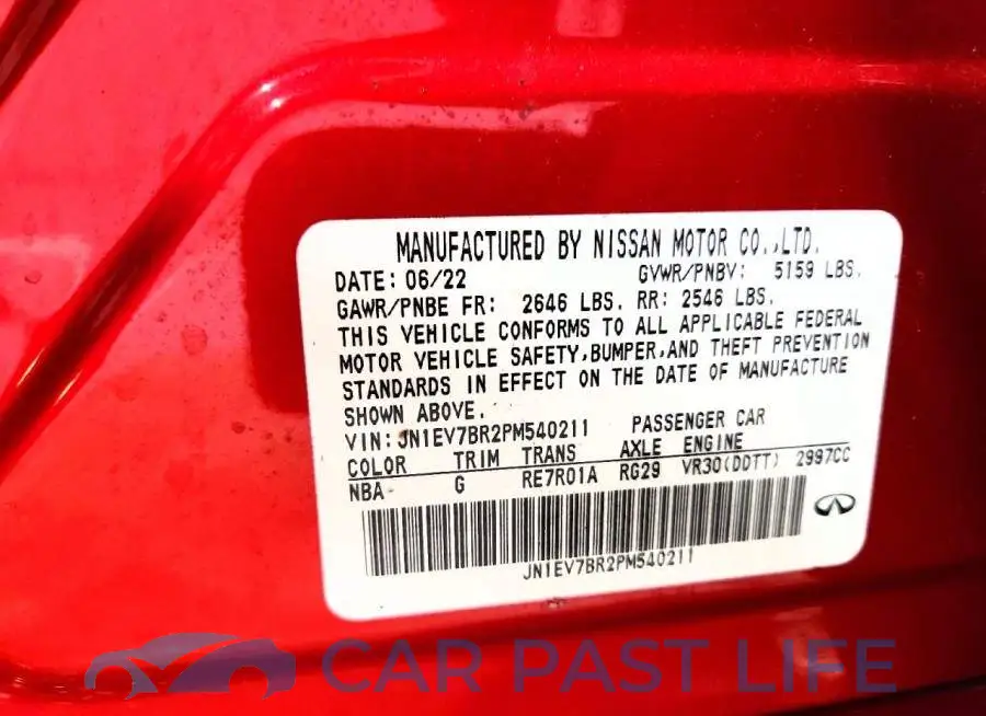 JN1EV7BR2PM540211# 12