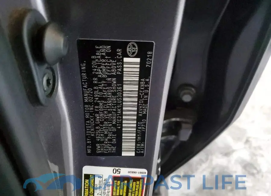 4T1E31AK1LU530361# 12