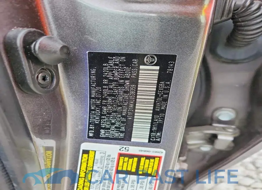 4T1F31AK4LU538359# 13