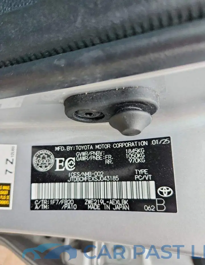 JTDBCMFEXSJ043185# 12