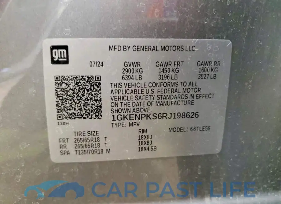 1GKENPKS6RJ198626# 14
