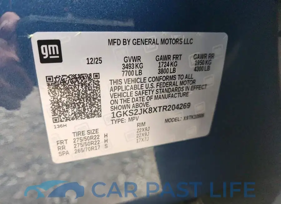 1GKS2JK8XTR204269# 14