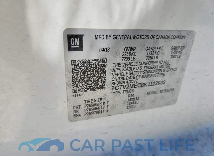 2GTV2MEC8K1122932# 12