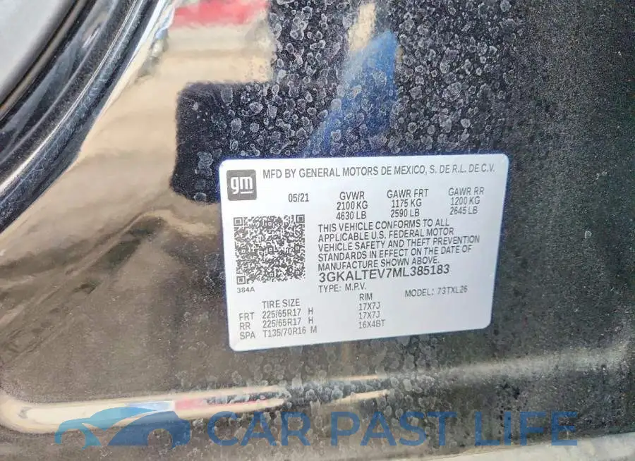3GKALTEV7ML385183# 13