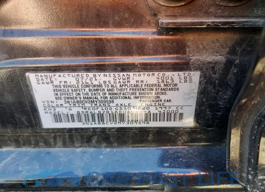 3N1AB8CV2MY309598# 12