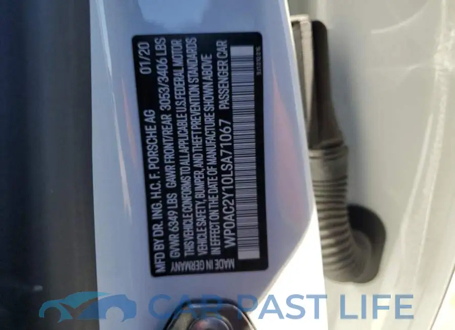 WP0AC2Y10LSA71067# 13